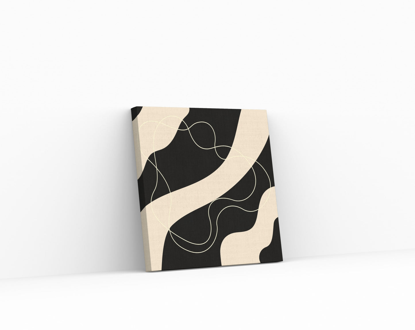 Abstract Black & Beige